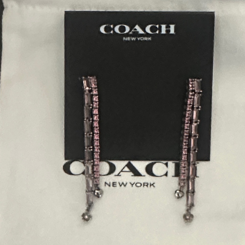 Coach Pink Dangle Earrings